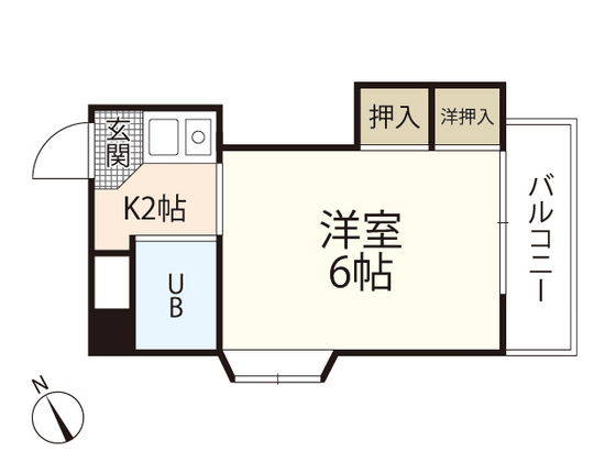 広島市東区矢賀新町のマンションの間取り