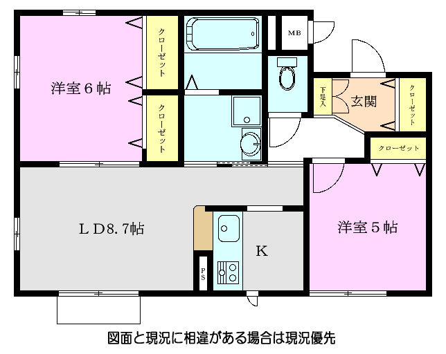 コレット中野の間取り