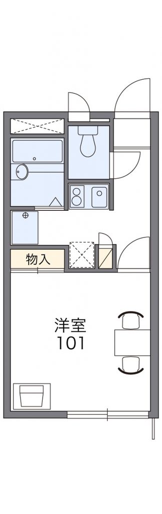 久喜市青毛のアパートの間取り