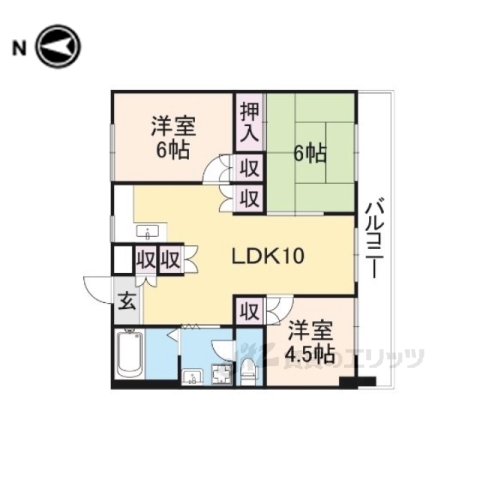 矢追マンションの間取り