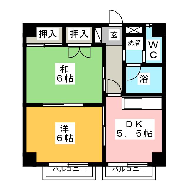 クリーンハイツ宮西の間取り