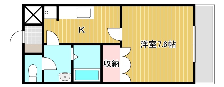 シャトーグリーンIの間取り