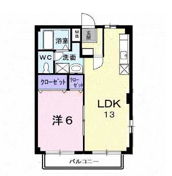 ＪＲ予讃線 国分駅 徒歩19分 2階建 築32年の間取り写真