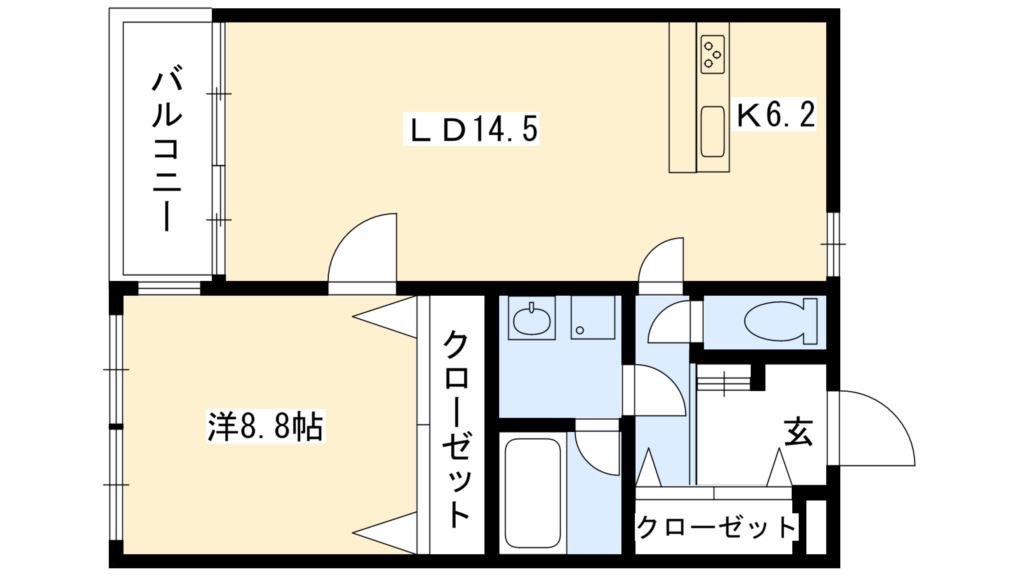 マンション花ノ木の間取り