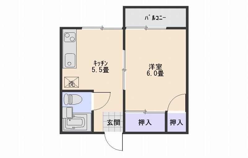 スリーサンズ長沢の間取り