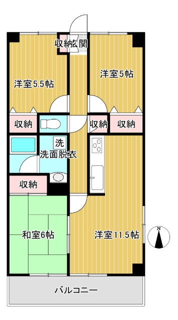 グリーンアベニューの間取り