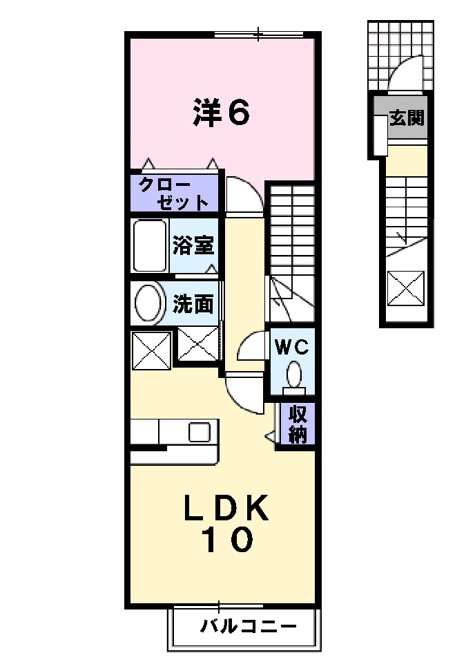 コンティニュー２９７Ｔの間取り