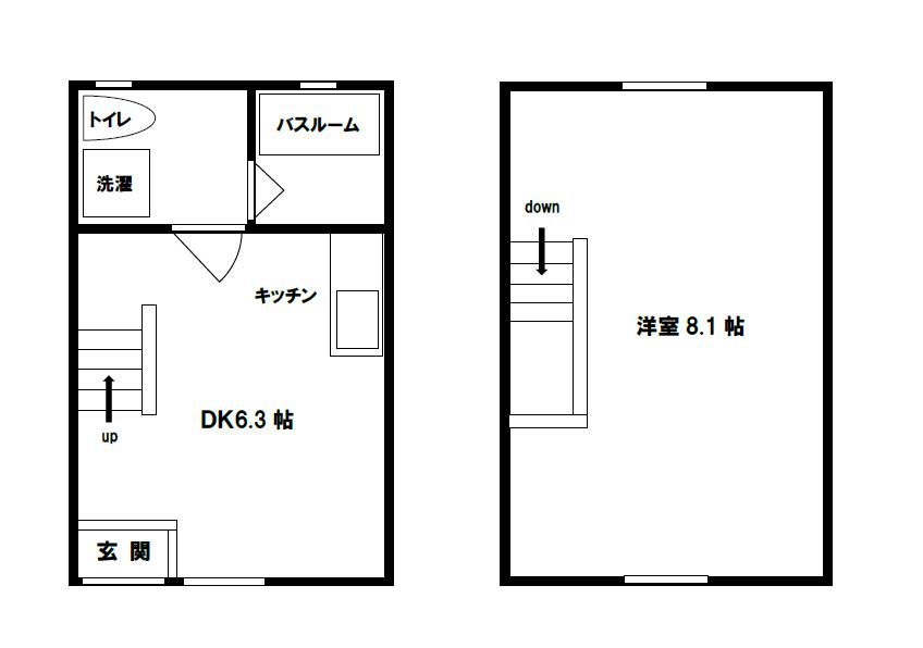 ikka豆津A棟の間取り