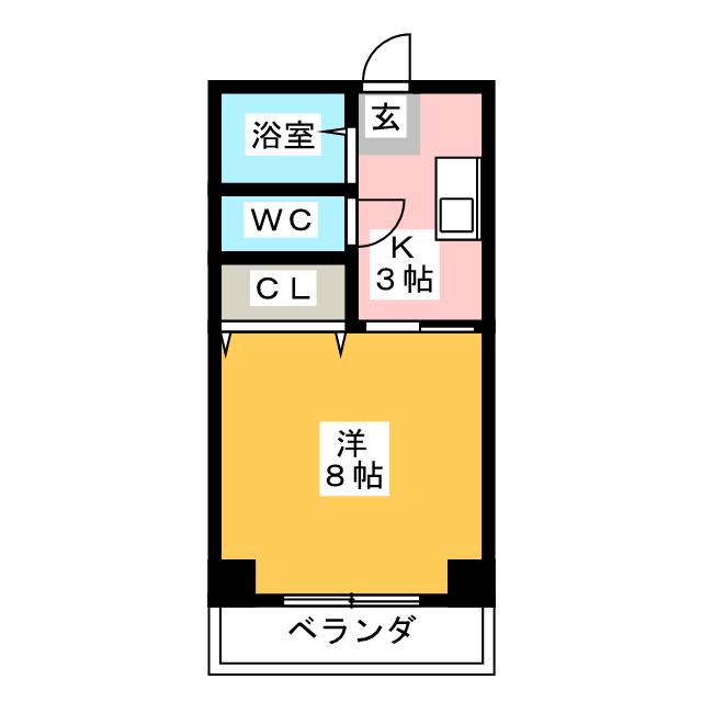 コーポ８１０IIの間取り