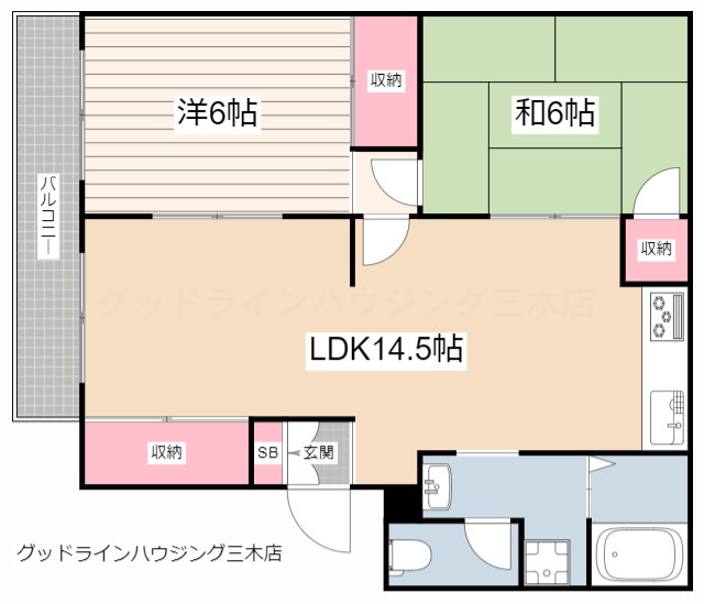 サンパレス小野の間取り