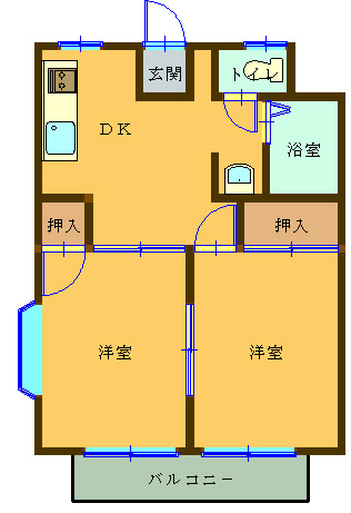 メゾンF.K.の間取り