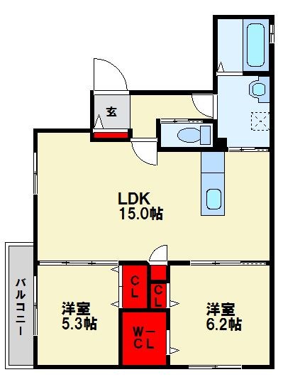 アンブランシュの間取り