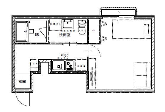 姫路市勝原区山戸のアパートの間取り