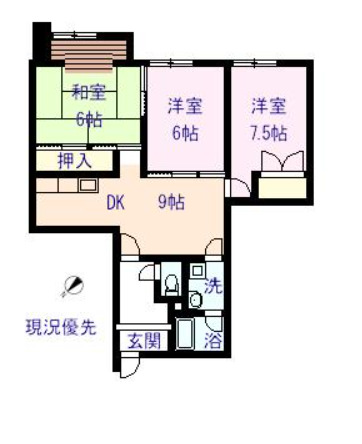 信開アーバンシティキングスの間取り