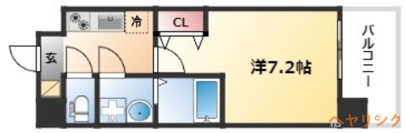 UURコート名古屋名駅の間取り