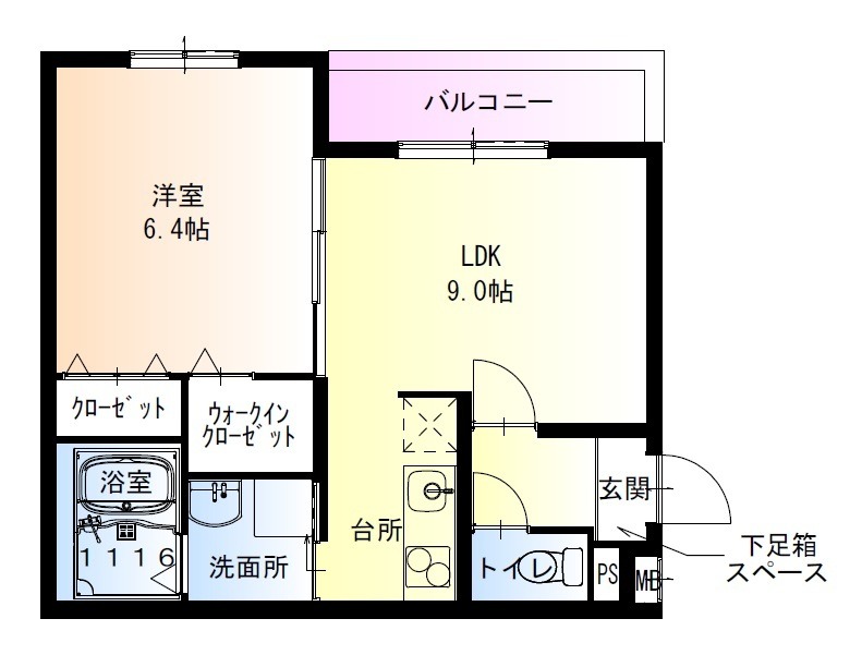 フジパレス御陵通りの間取り