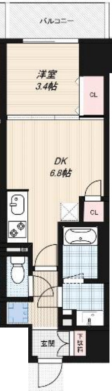 Dimora靭公園の間取り