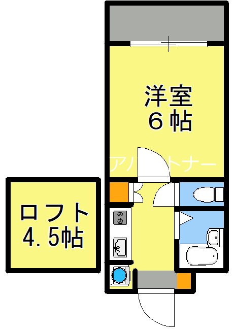 アップルハウス伊敷の間取り