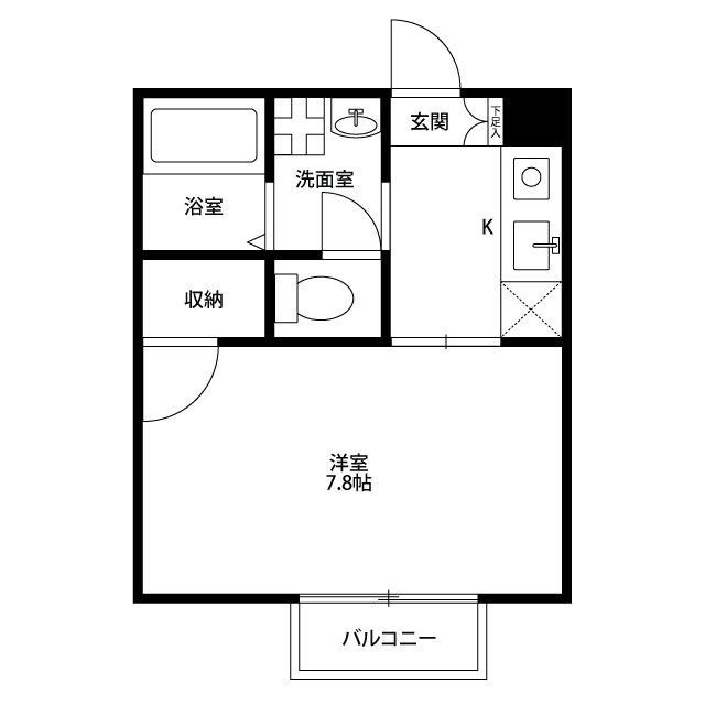 アムール 上町の間取り