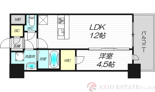 スプランディッド新大阪VIの間取り