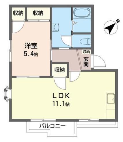 さいたま市浦和区本太のアパートの間取り