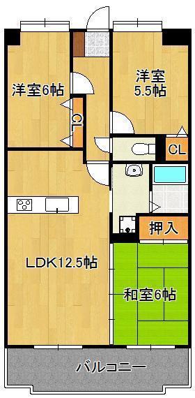 クレセール守恒の間取り