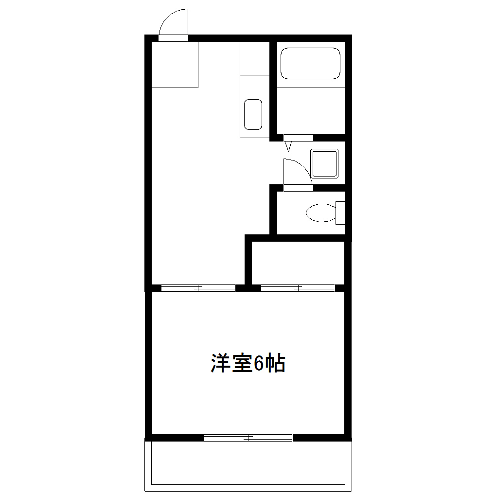 熊谷市曙町のアパートの間取り