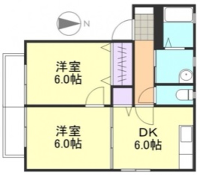 メゾンさくら　Ｂの間取り