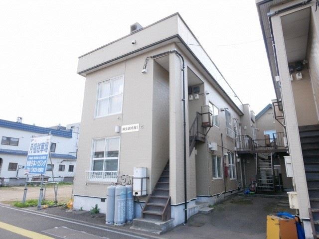 札幌市北区麻生町のアパートの建物外観