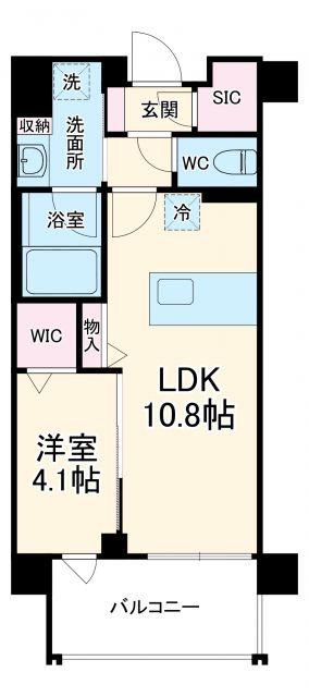 ウェルホームズ法円坂の間取り