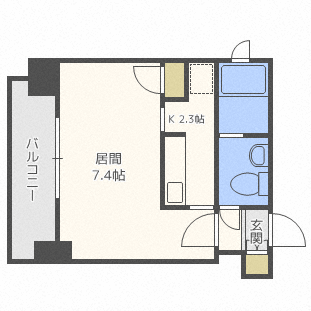 ビッグパレス南４条の間取り