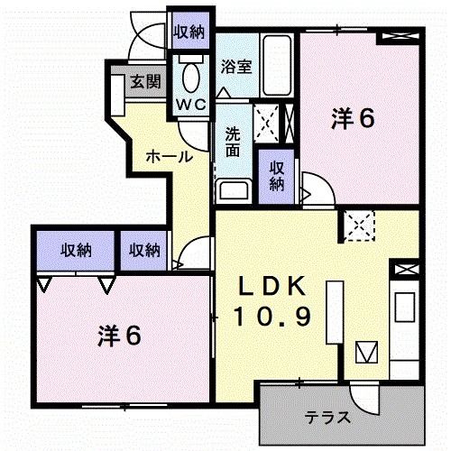 サントル吉藤Ｂの間取り