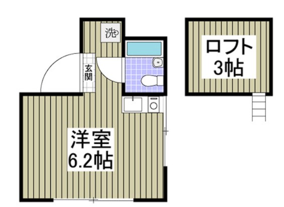 さいたま市岩槻区西町のアパートの間取り