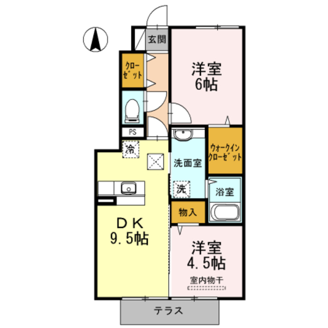 D-roomかぐのみの間取り