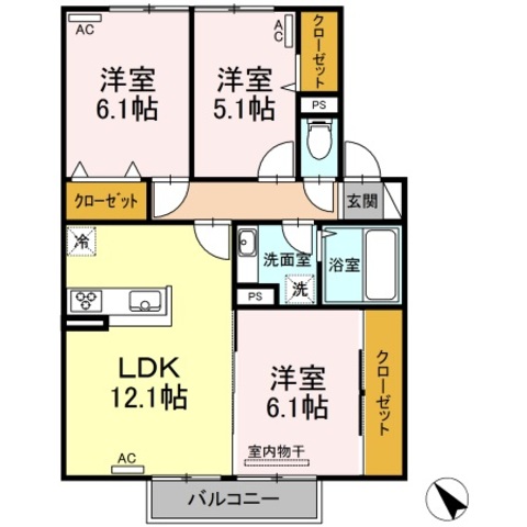 レガーミ中央の間取り