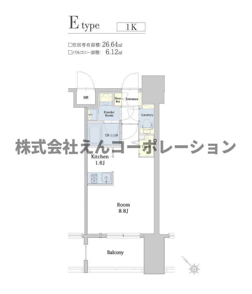 エンクレスト博多駅南SHAREの間取り