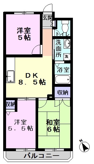 平和マンションの間取り