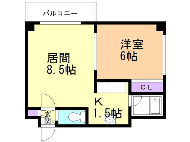 パークサイドヒサエの間取り