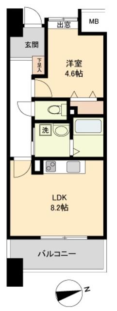 仙台市若林区清水小路のマンションの間取り