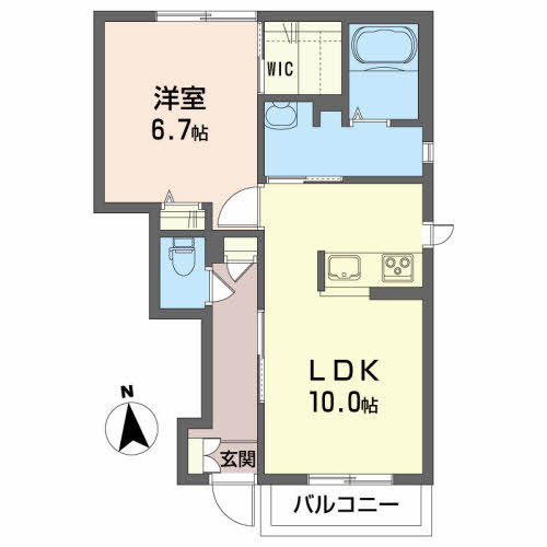 ジェミニ向中野　壱番館の間取り