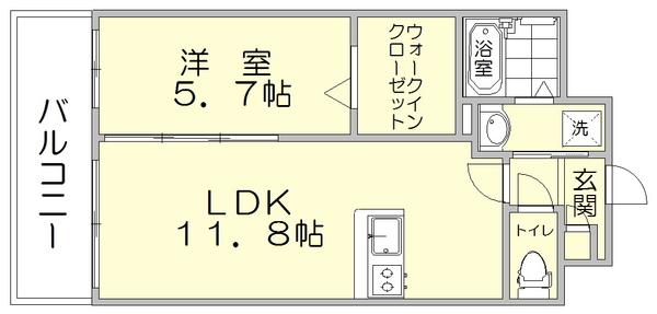 プロニティ空港前の間取り