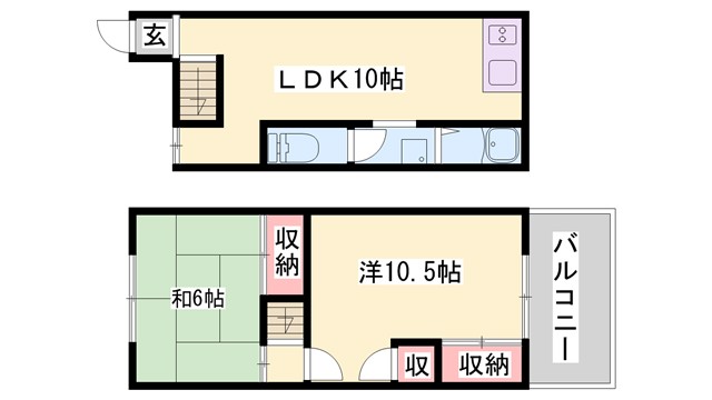 古新ハイツの間取り