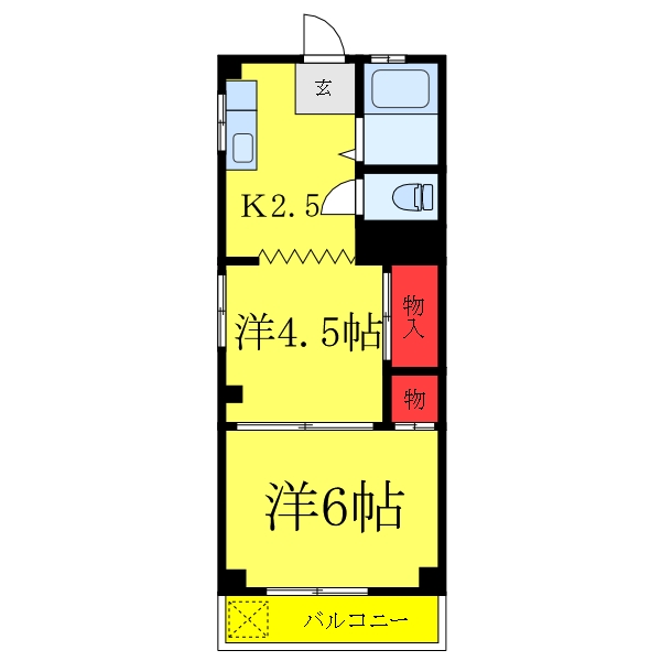 北区昭和町のマンションの間取り