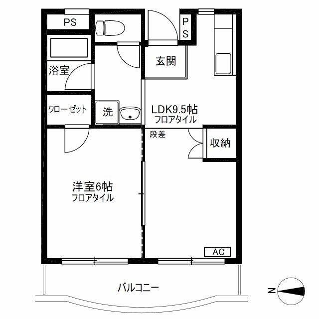 相模原市南区御園のマンションの間取り