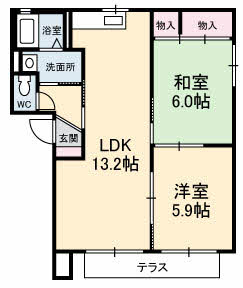 グランマスト島田A棟の間取り