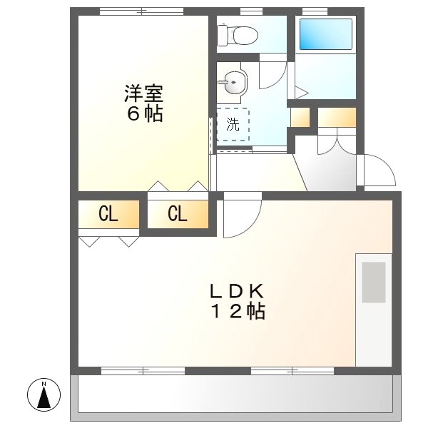 ポプラヶ丘コープ２１号棟の間取り