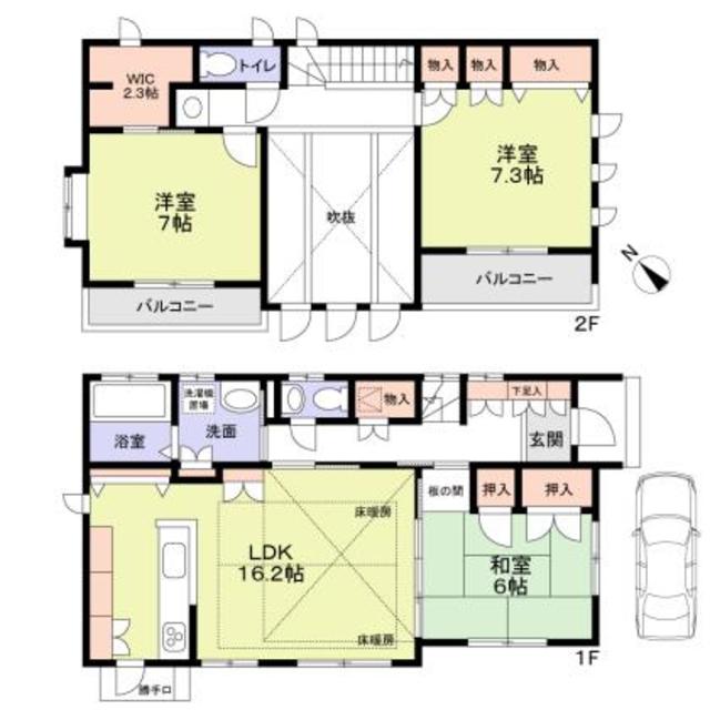 【浦安市東野１丁目戸建の間取り】