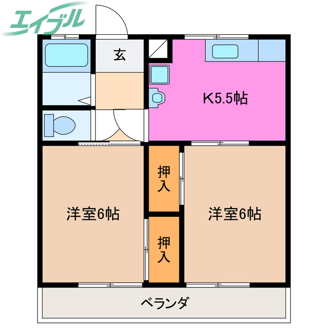 モンレーヴ伊勢の間取り