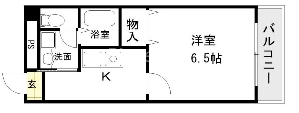 ディーシモンズ梅田の間取り