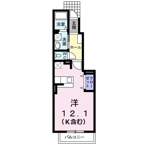 中村ハイツ　ミレの間取り